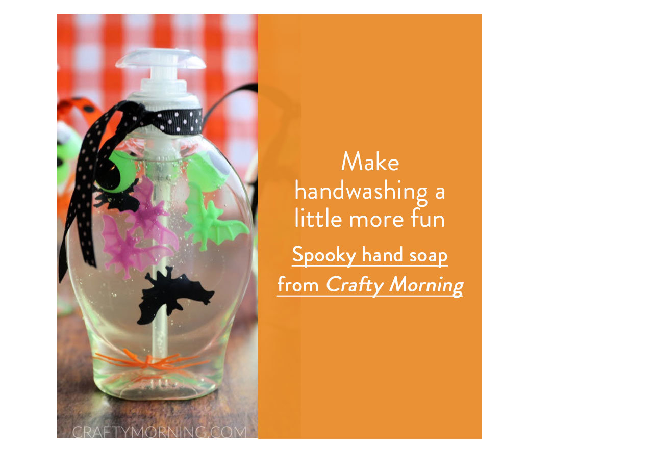 Spooky hand soap from Crafty Morning