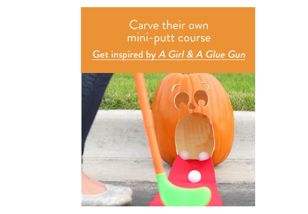 Carve their own mini-putt course