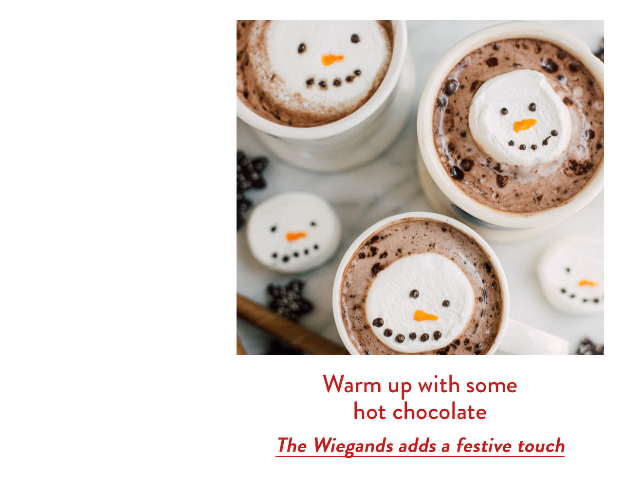 Warm up with some hot chocolate