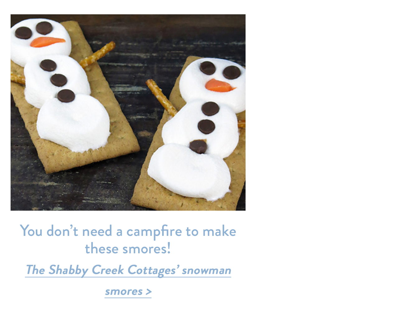 You don't need a campfire to make these smores!