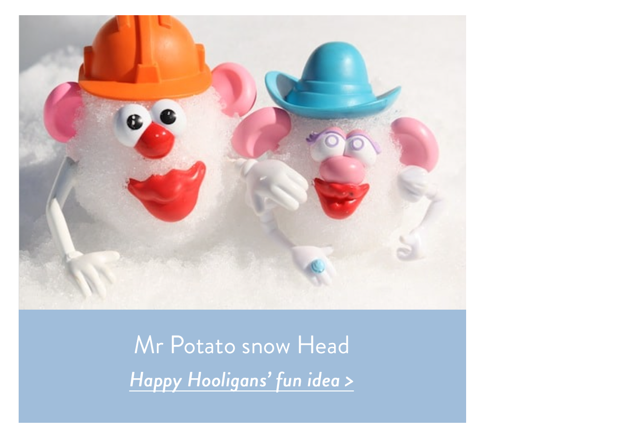 Mr Potato snow Head