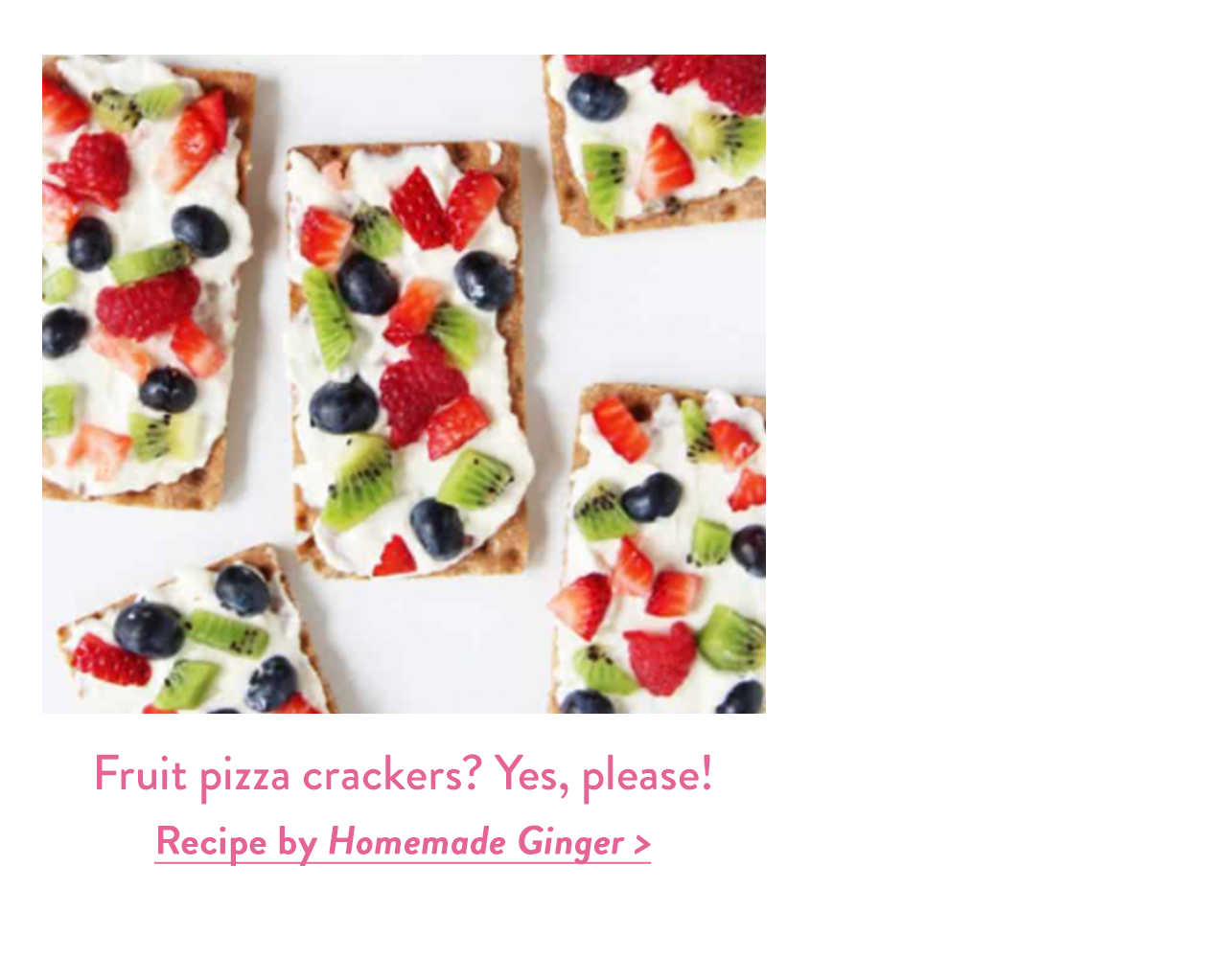 Fruit pizza crackers? Yes, please! 