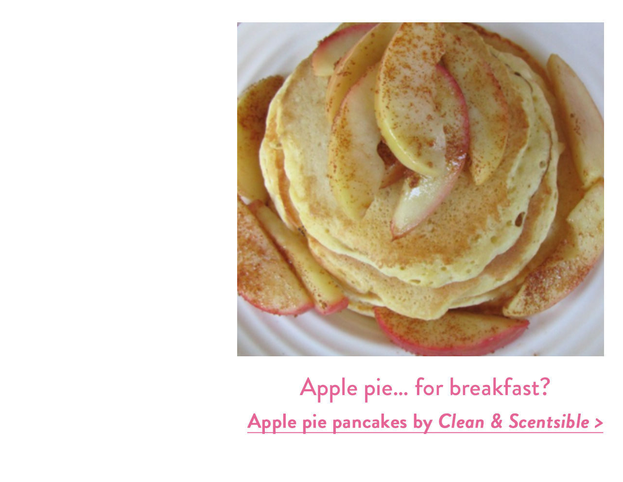 Apple pie… for breakfast?