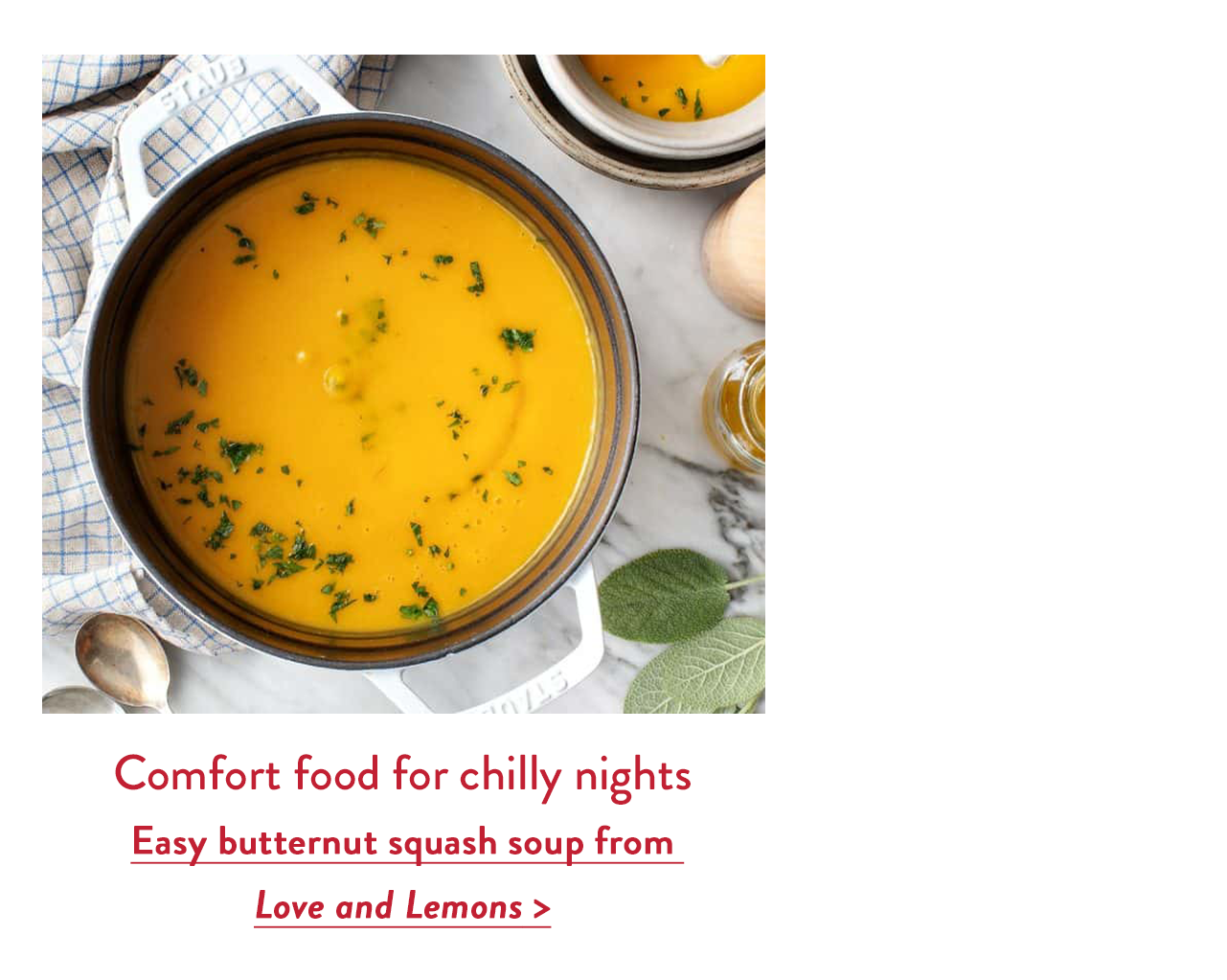 Comfort food for chilly nights