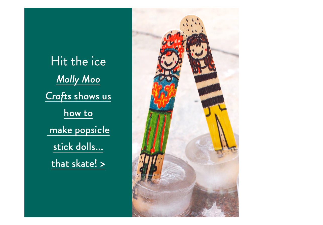 POPSICLE STICK DOLLS – THAT ICE-SKATE!