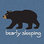 Pyjama à appliqué pour enfant – Ours sur fond bleu « Bearly Sleeping »