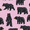 Pink Wild Bears Kids Pajama Set