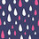 Rain Drops Adult Colour Changing Folding Umbrella