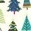Women's Christmas Trees Warm & Cozy Slippers