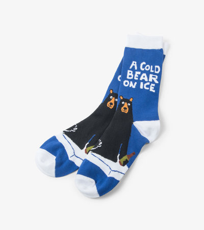 Chaussettes pour homme – Ours « A Cold Bear on Ice »