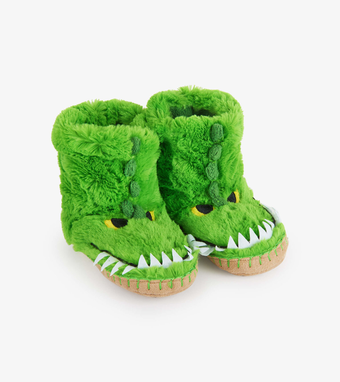 View larger image of Alligator Kids Fuzzy Slouch Slippers