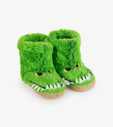 Alligator Kids Fuzzy Slouch Slippers