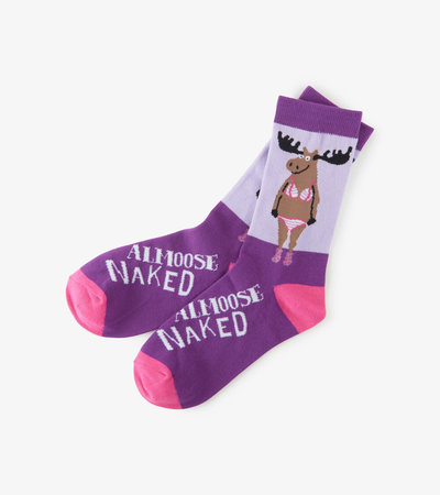 Almoose Naked Women's Crew Socks