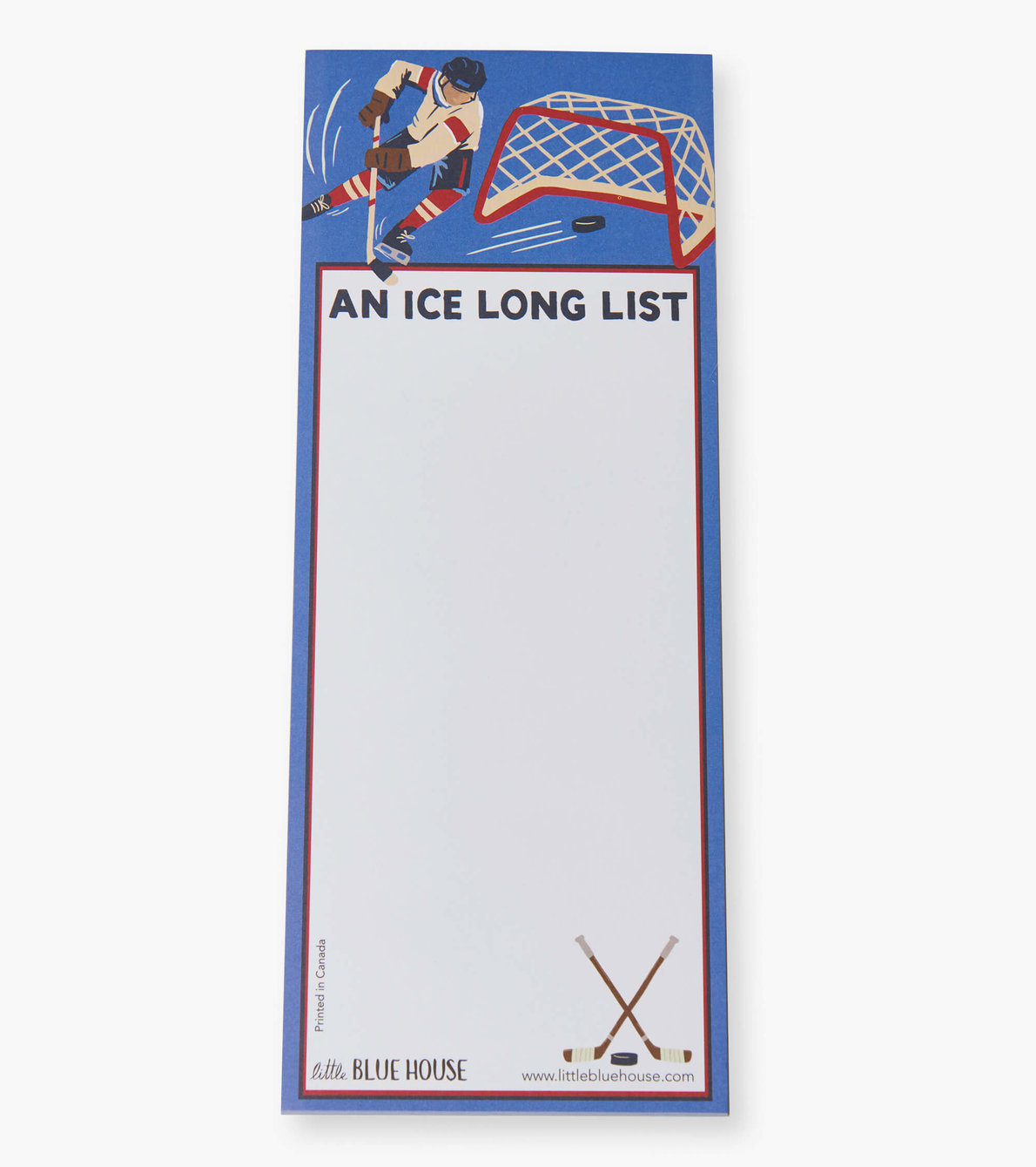 Agrandir l'image de Bloc-notes aimanté – Hockeyeur « An Ice Long List »