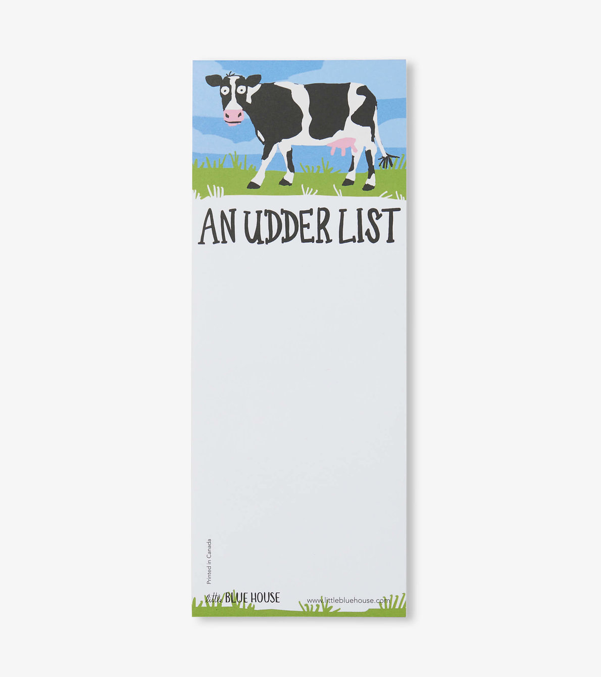 Agrandir l'image de Bloc-notes aimanté – Vache « An Udder List »