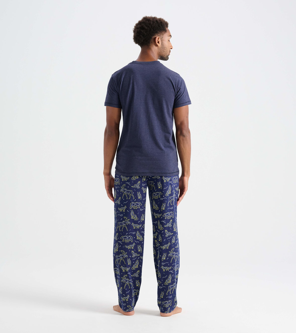 Agrandir l'image de Pantalon de pyjama pour homme – Constellations d’animaux