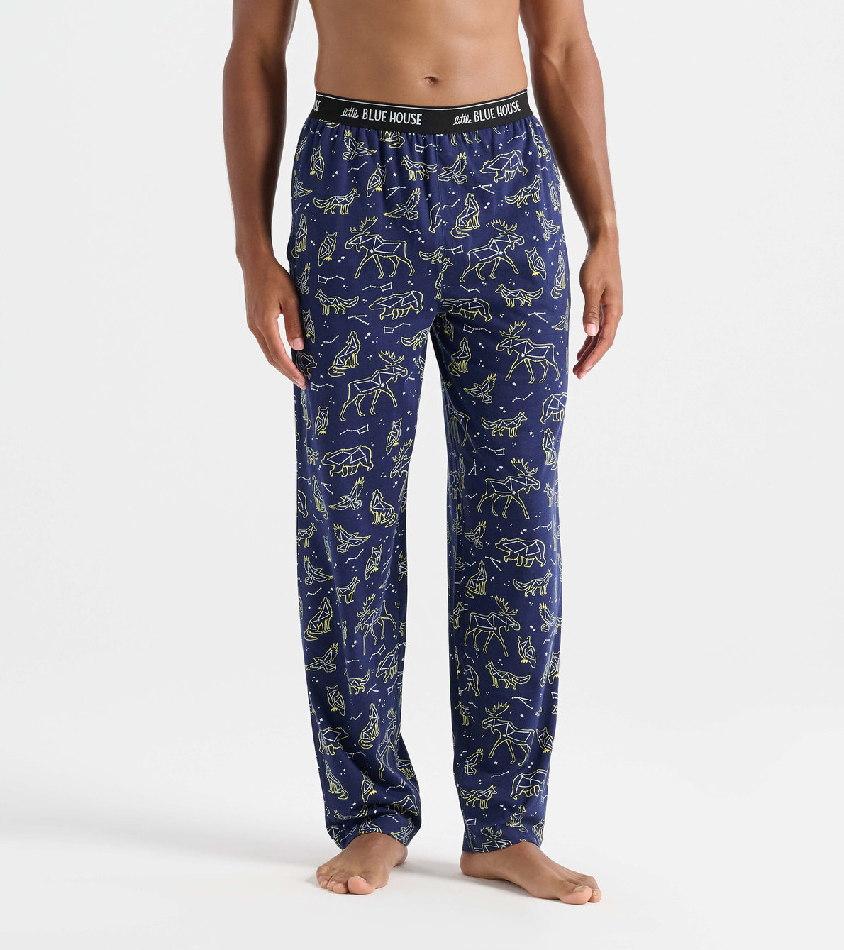 Agrandir l'image de Pantalon de pyjama pour homme – Constellations d’animaux