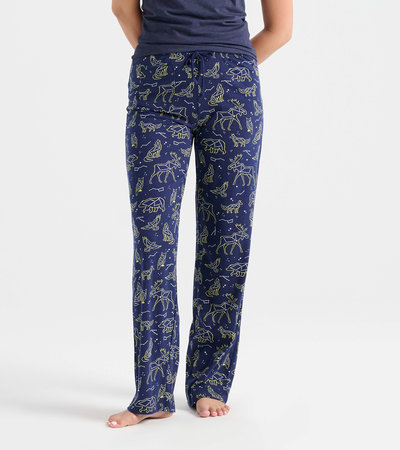 Pantalon de pyjama en jersey pour femme – Constellations d’animaux