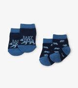 Baby Bear Blue 2-Pack Baby Socks