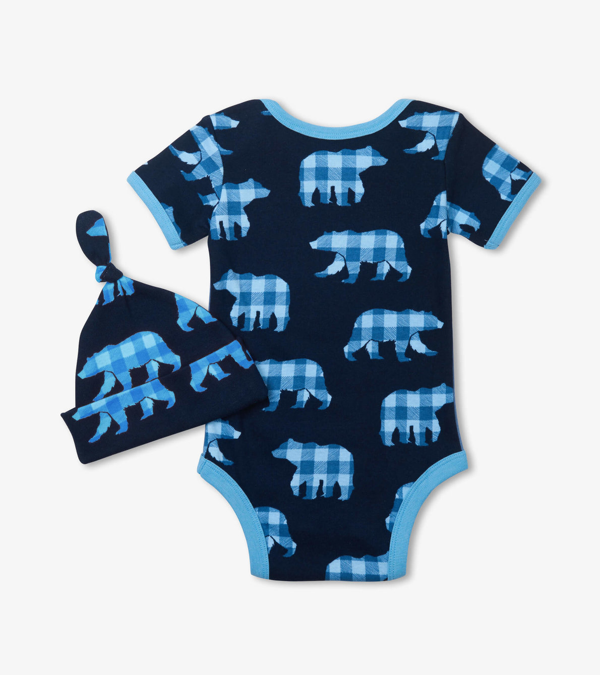View larger image of Baby Bear Blue Bodysuit with Hat