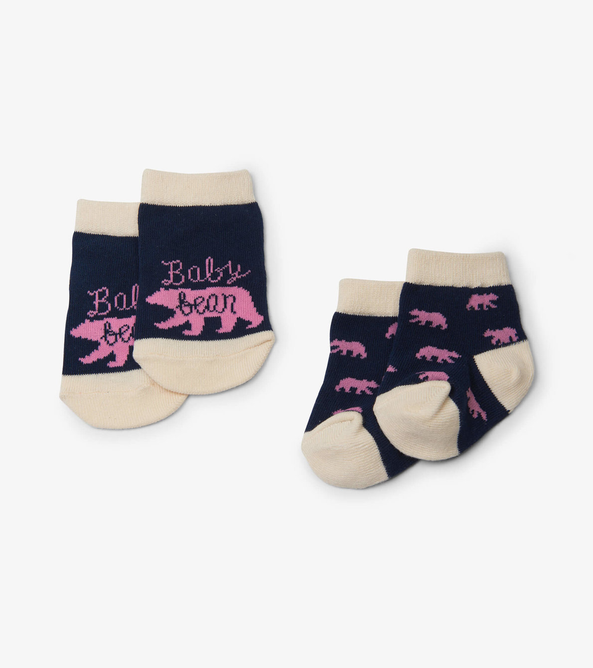 View larger image of Baby Bear Pink 2-Pack Baby Socks