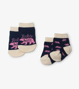 Baby Bear Pink 2-Pack Baby Socks