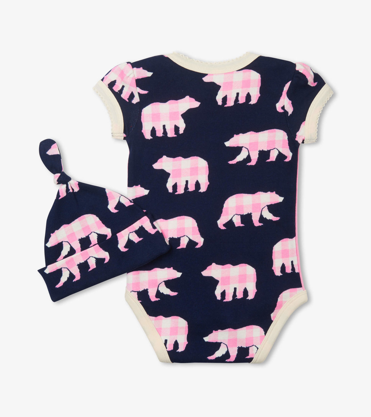 View larger image of Baby Bear Pink Bodysuit with Hat