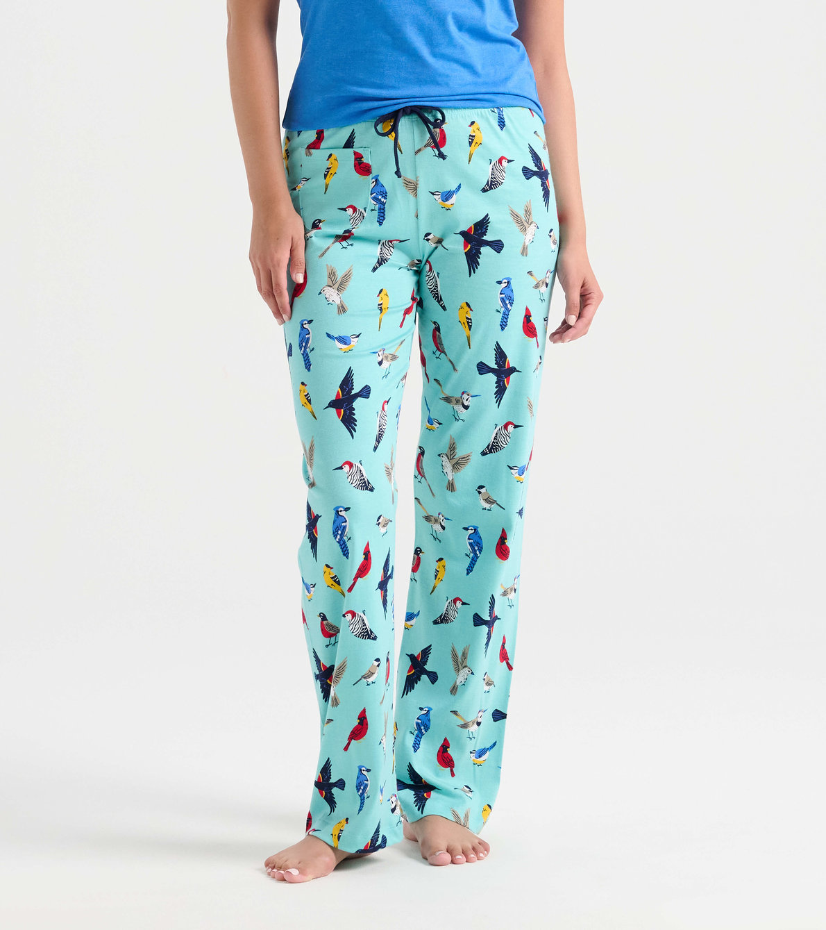 Agrandir l'image de Pantalon de pyjama en jersey pour femme – Oiseaux de cour