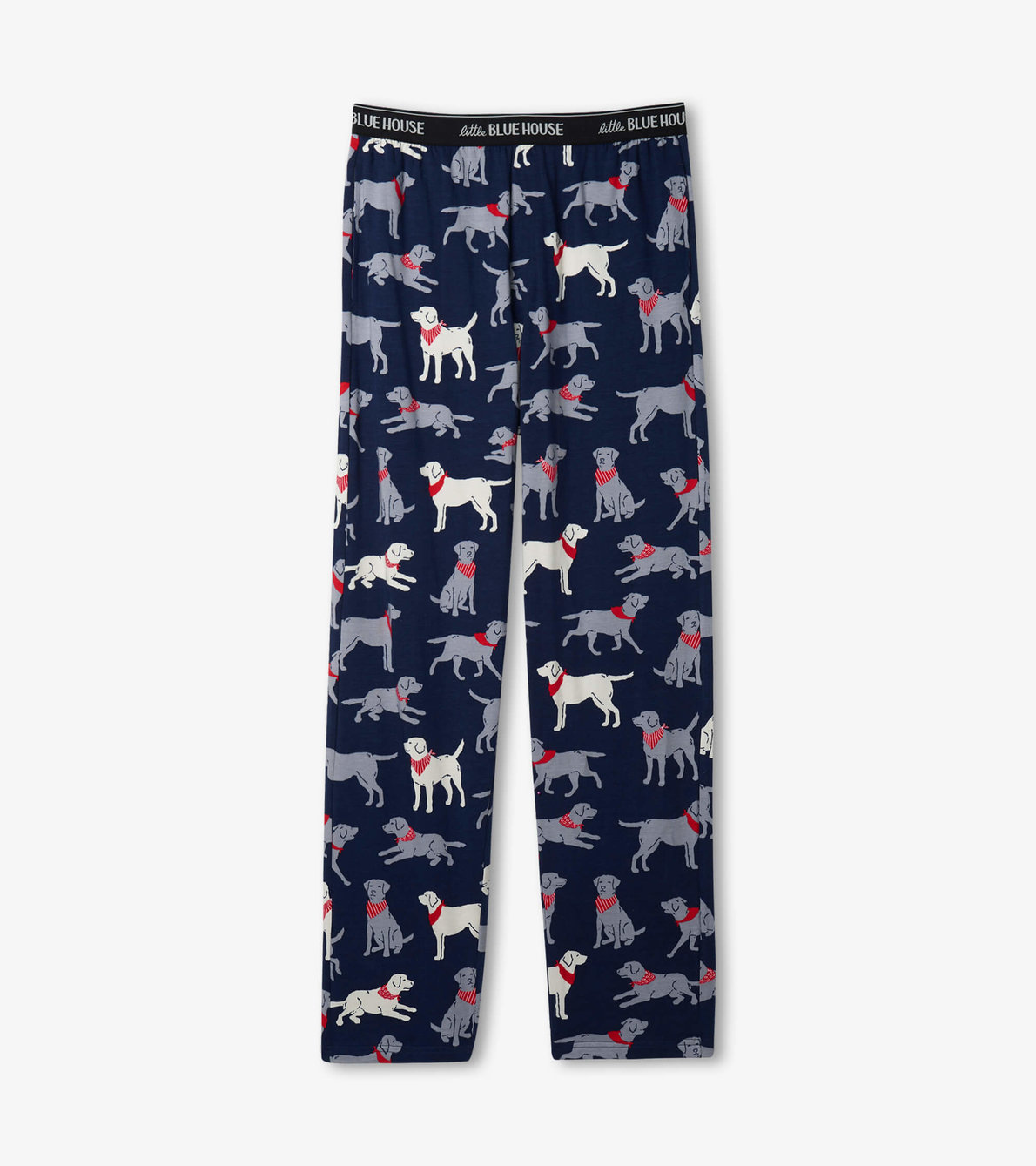 Agrandir l'image de Pantalon de pyjama en jersey pour homme – Labradors à bandana