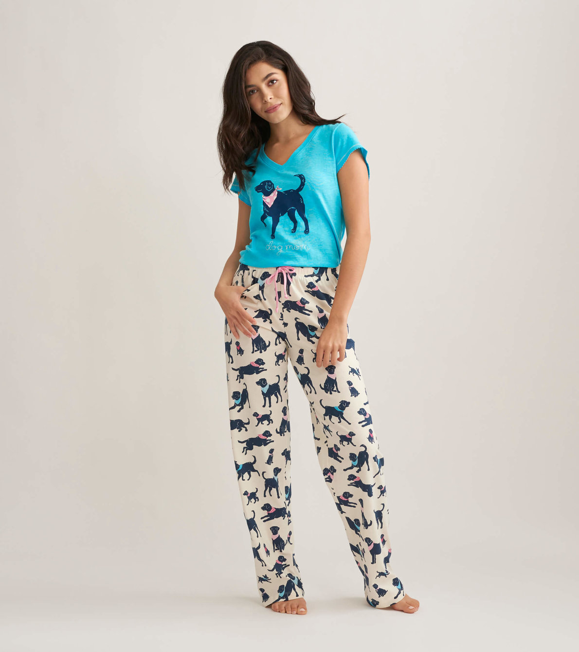 View larger image of Bandana Labs Women's Tee and Pants Pajama Separates