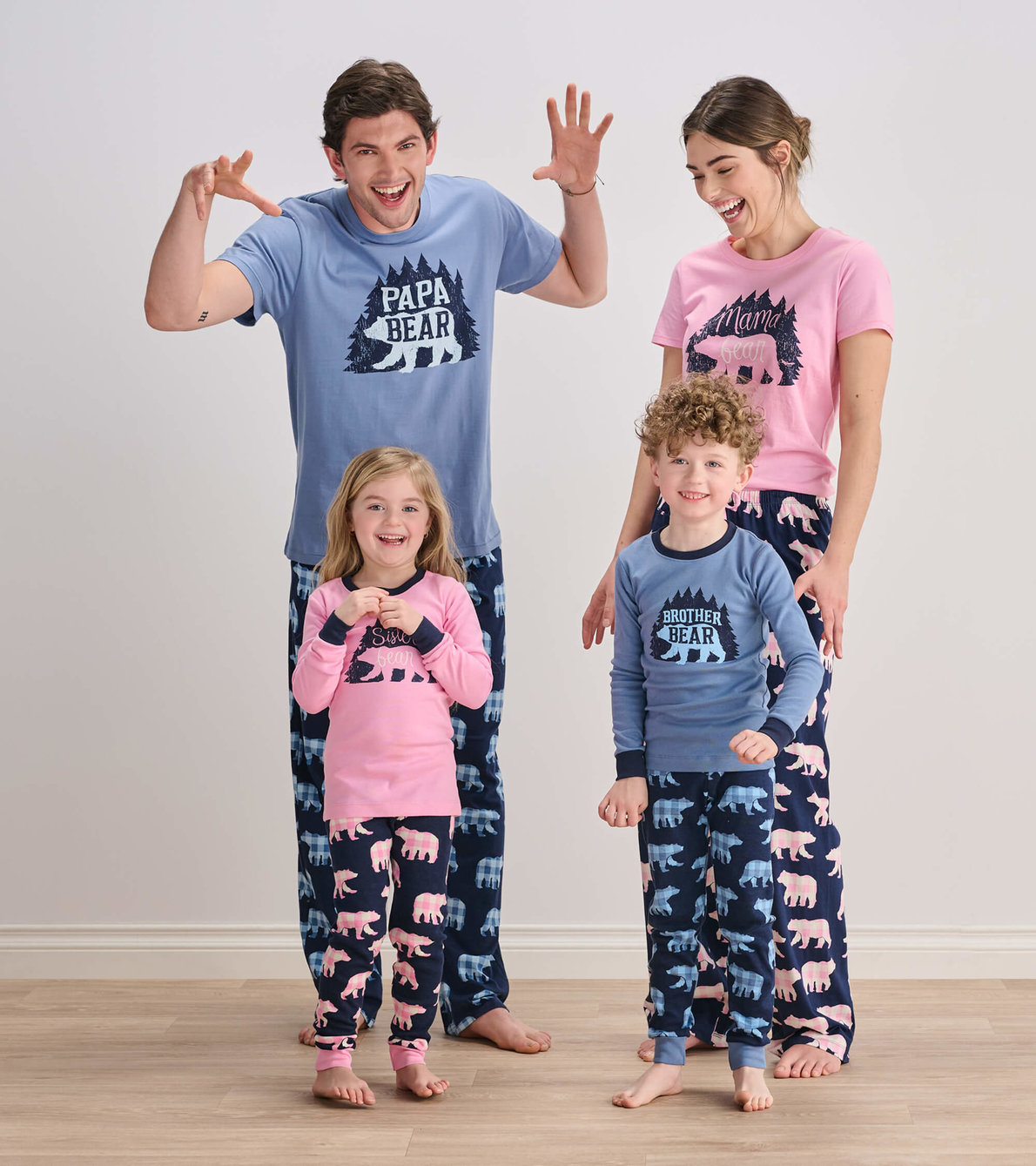 Agrandir l'image de Pyjamas pour la famille - Famille d'ours