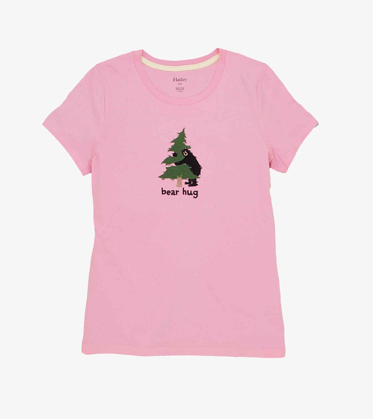 Agrandir l'image de T-shirt de pyjama pour femme – Étreinte d’ours « Bear Hug »