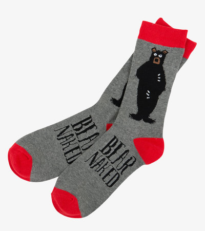 Bear Naked Men's Crew Socks