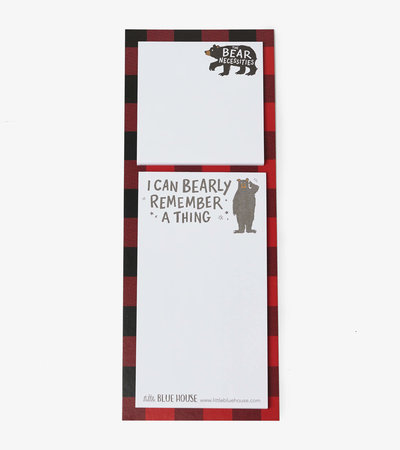 Bear Necessities Sticky Notes & Magnetic List
