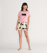 Classic Bears Women's Tee and Shorts Pajama Separates