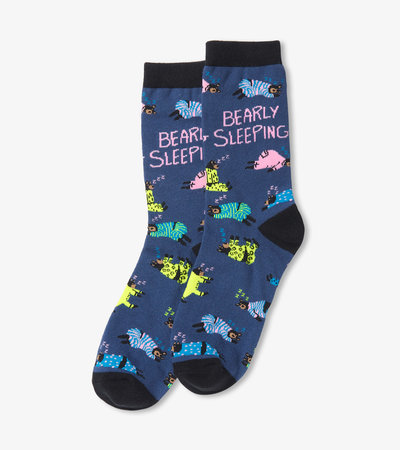 Chaussettes pour femme – Ours « Bearly Sleeping »
