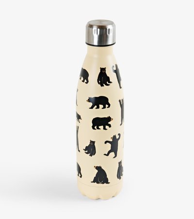 Bears on Natural Travel Bottle