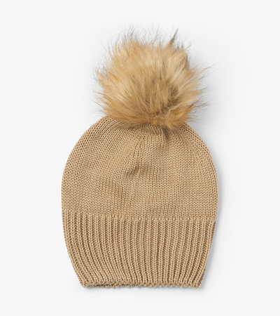 Black Bear Adult Heritage Pom Pom Winter Hat