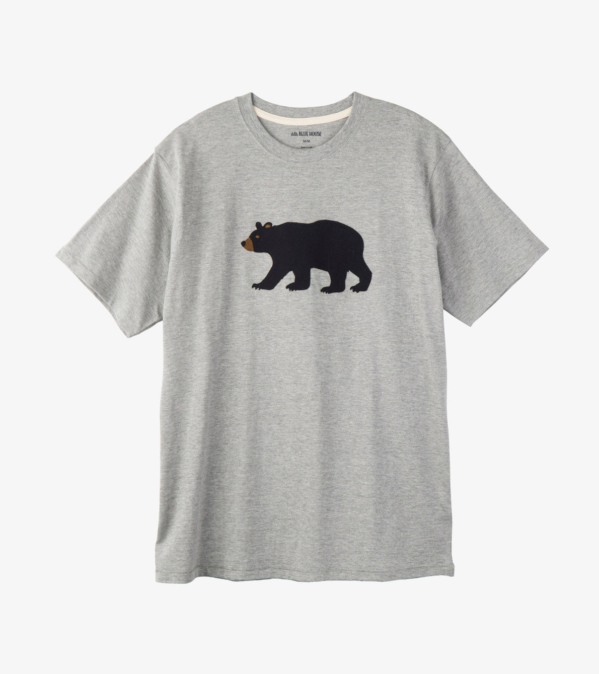 Agrandir l'image de T-shirt pour homme – Ours sur fond gris