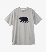 T-shirt pour homme – Ours sur fond gris