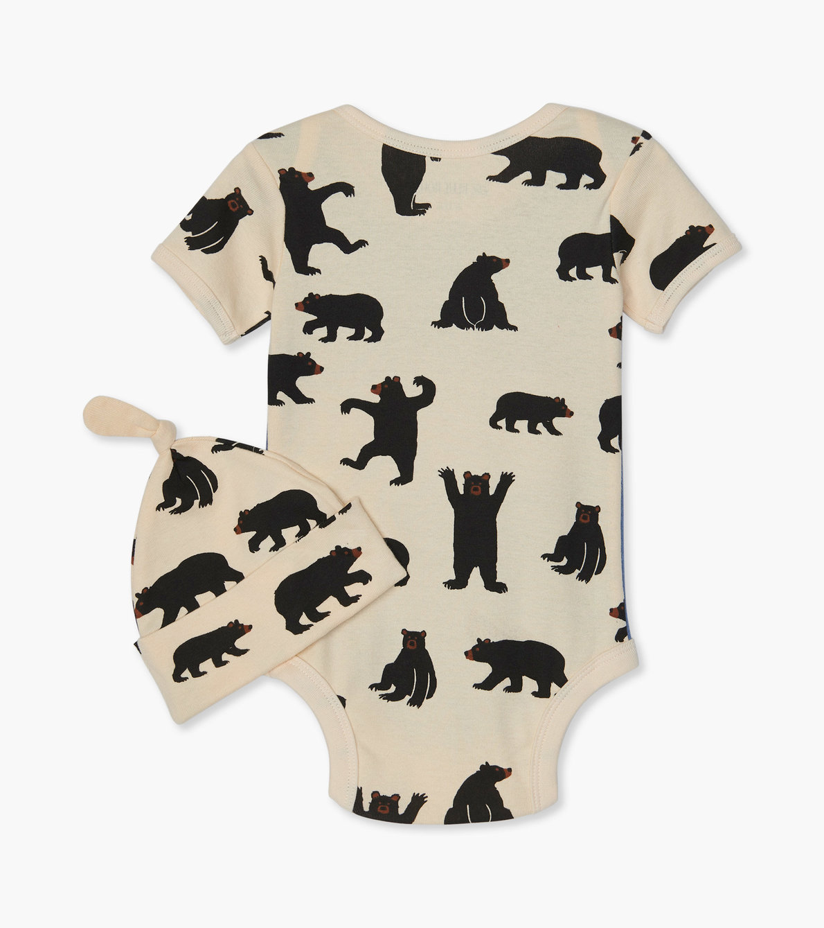 View larger image of Black Bears Baby Bodysuit with Hat