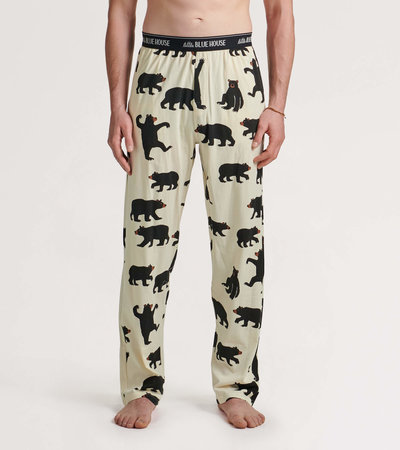 Black Bears Men's Jersey Pajama Pants