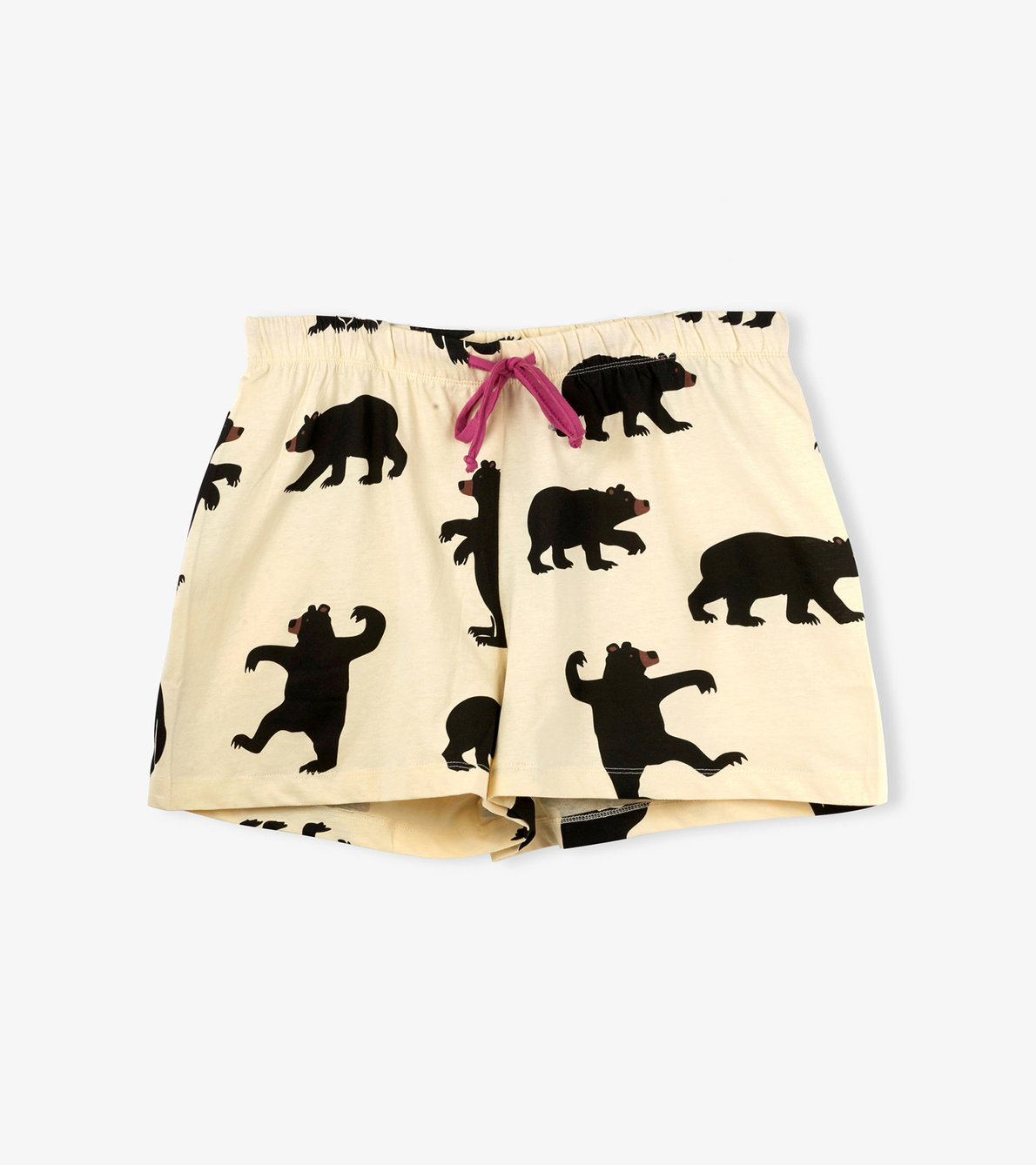 View larger image of Black Bears on Natural Women's Sleep Shorts