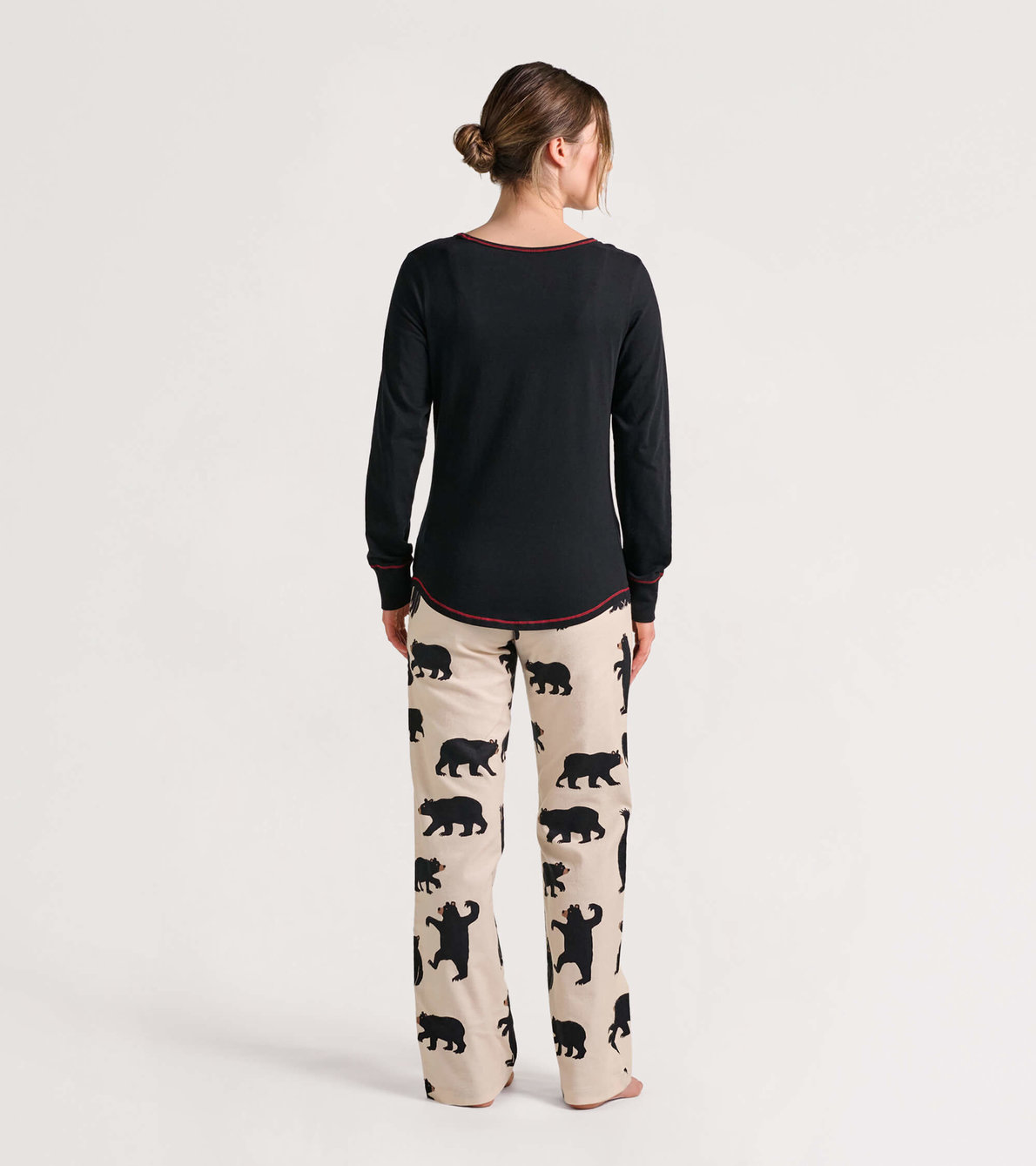 View larger image of Women's Black Bears Flannel Pajama Pants