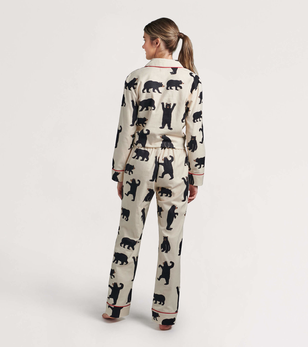 View larger image of Black Bears Women's Flannel Pajama Set