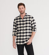 Black Plaid Men's Heritage Flannel Shirt