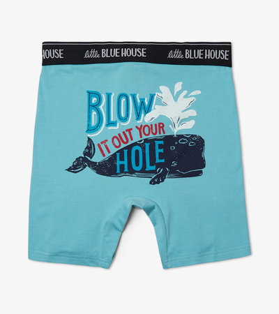 Blow It Out Your Hole Men's Boxer Briefs - Little Blue House CA