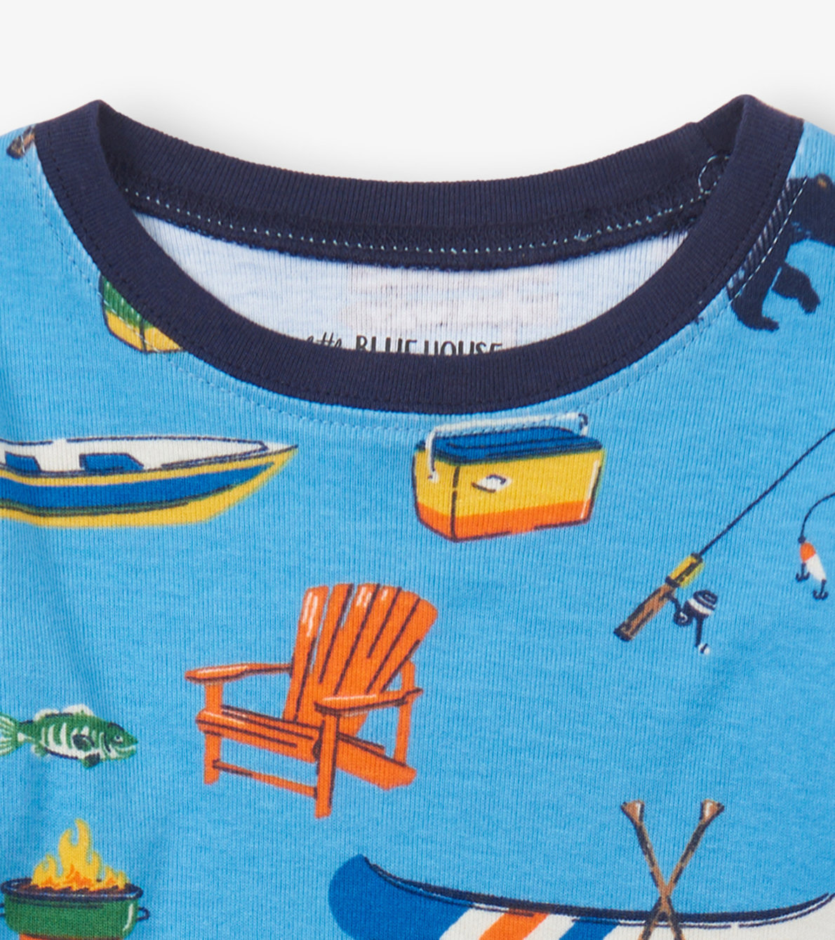 Agrandir l'image de Pyjama pour enfant – Sur le lac, fond bleu