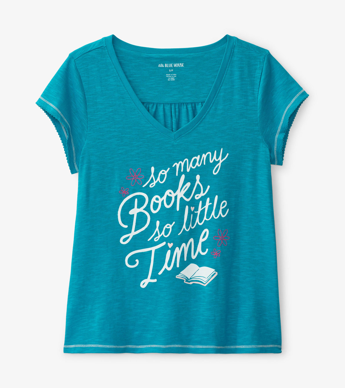 Agrandir l'image de T-shirt à encolure en V pour femme – Club de lecture
