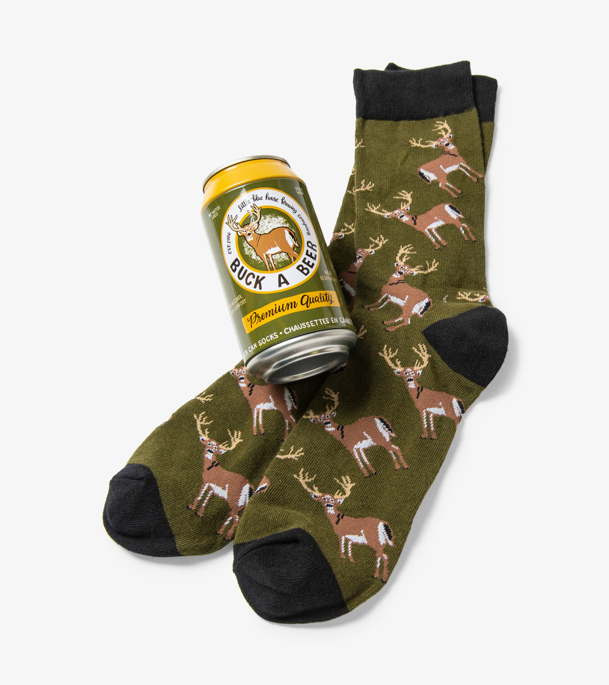 View larger image of Buck A Beer Men's Beer Can Socks